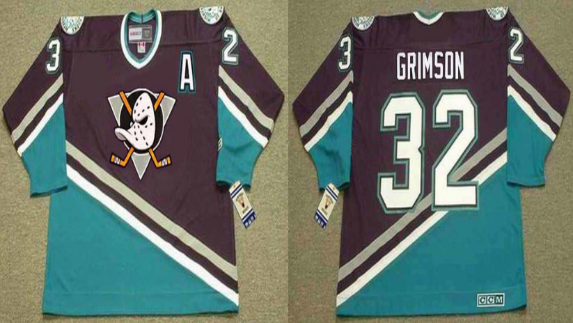 2019 Men Anaheim Ducks #32 Grimson black CCM NHL jerseys